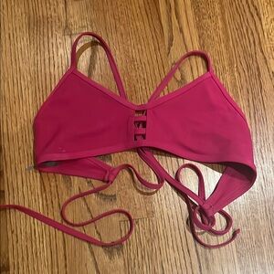 Jolyn Clothing Pink Bikini with Wrap-Around Tie